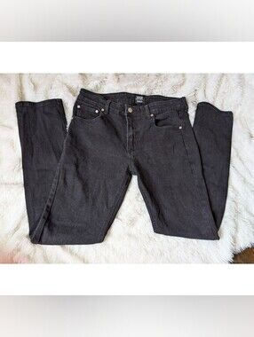 Wesc Eddy Style Men's Black Denim Men's Slim Straight Leg Jeans 30 X 32